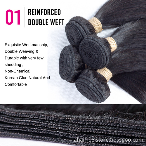 factory wholesale raw brazilian hair one donor straight indian hair weave